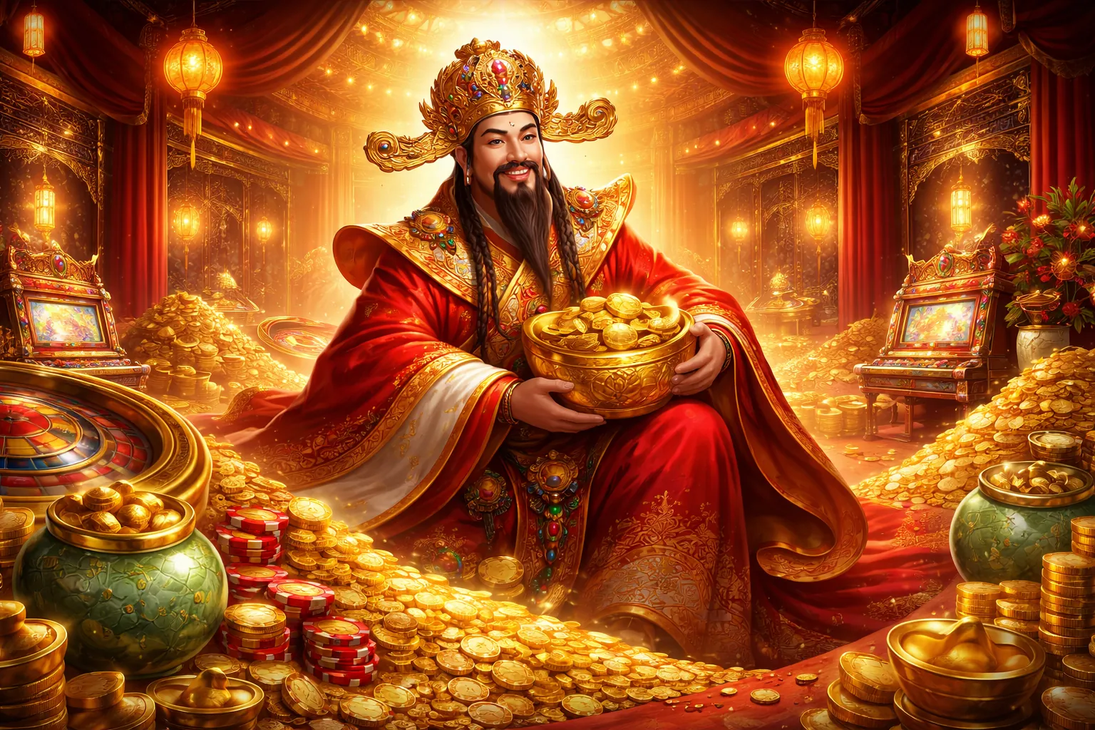 Sòng bạc win23 2026 sang trọng với bàn chơi và chip poker
